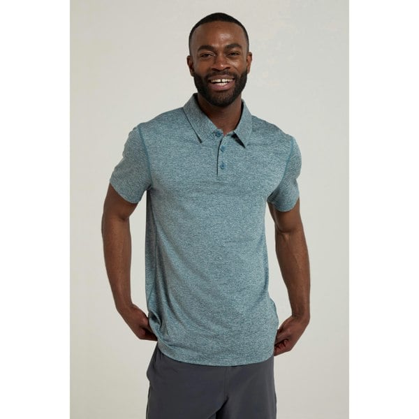 Mountain Warehouse Mens Deuce IsoCool Polo Shirt - Petrol
