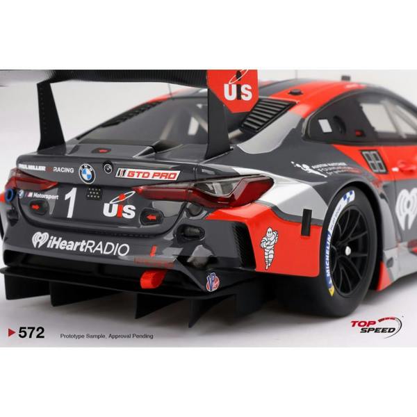 MCSlots BMW M4 GT3 No.1 IMSA 2024 Sebring 12 Hrs 1:18 Scale Topspeed TS0572