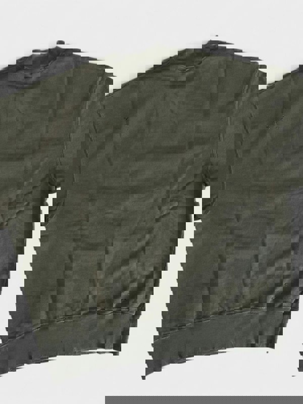 Palm Angels Burning Logo Sweatshirt Military Green - Supplied FashionPalm Angels