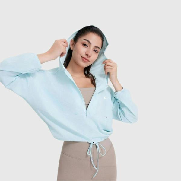 Anniou Cropped Hoodie UPF 50+
