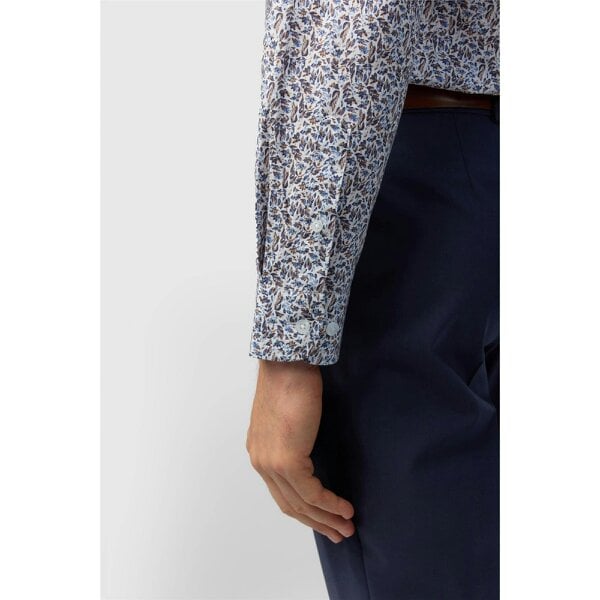 Alexandre Silver Alexandre Tailored Blue Thyme Floral Printed Shirt