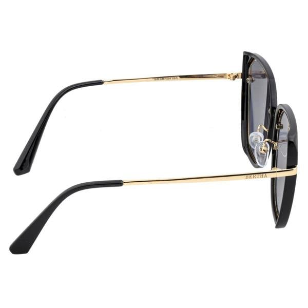 Bertha Rylee Polarized Sunglasses - Black/Black - BRSBR041BK