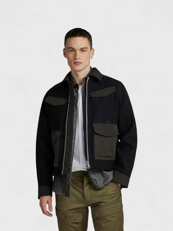 G-Star Raw Short Wool Jacket Black