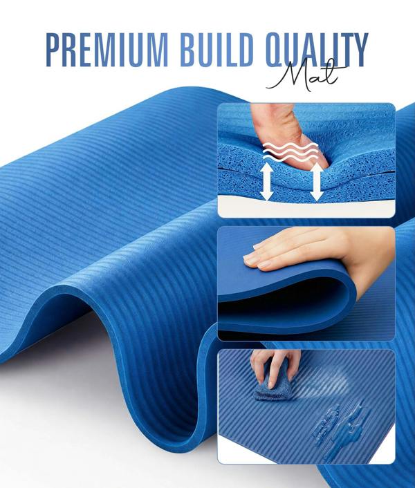 ROMIX Yoga Mat 15MM Black
