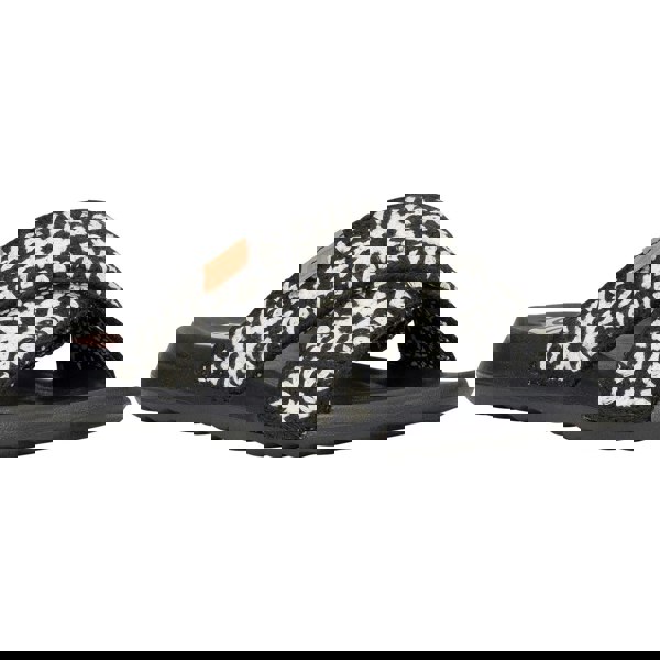HEYDUDE Christi Slide Cottage Crochet Cotton Women's Black/White Sandals