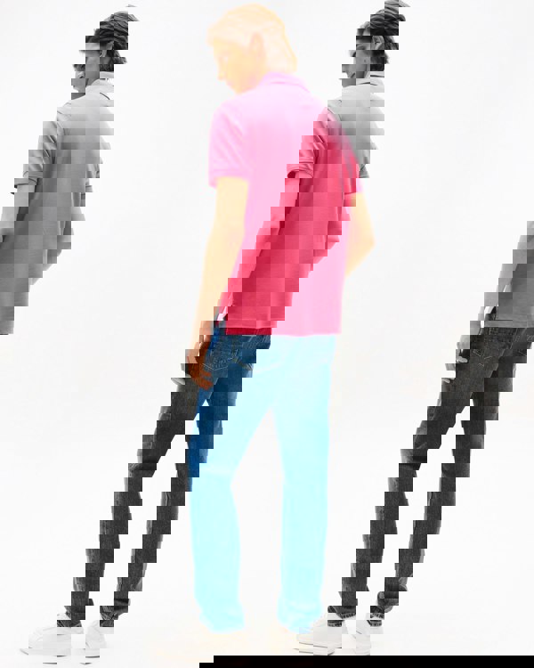 Tommy Hilfiger 1985 Regular Fit Mens Polo - Pink Alert