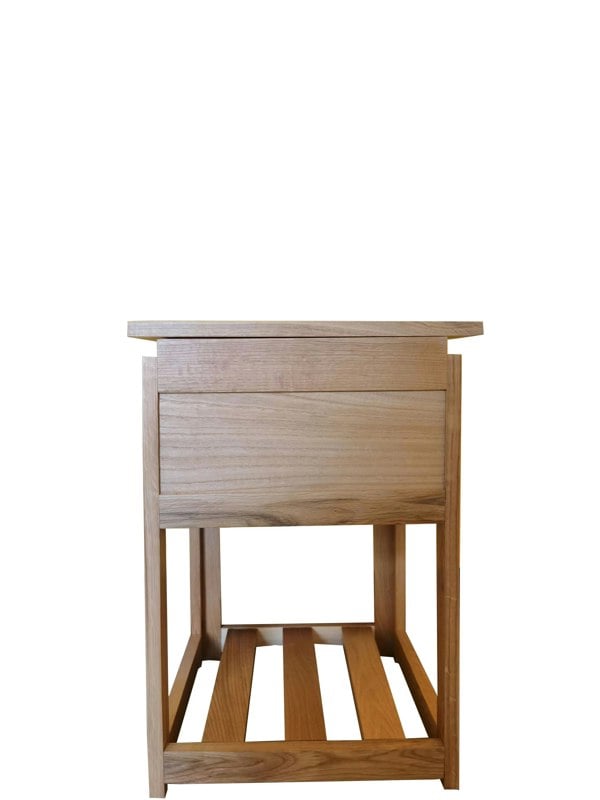 Furniture One 3 Drawers Bedside Cabinet, Modern Bedside Table Nightstand for Bedroom, 40x38x55cm - Oak