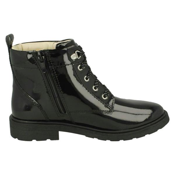 Clarks Girls Clarks Lace Up Detailed Ankle Boots Astrol Lace