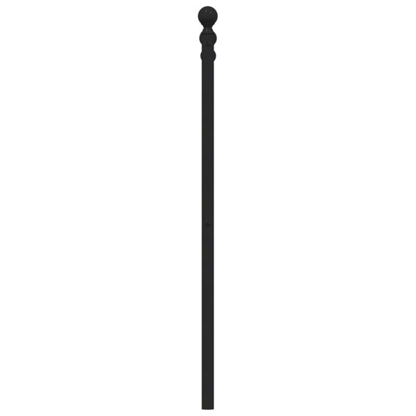 Berkfield Metal Headboard Black 90 cm