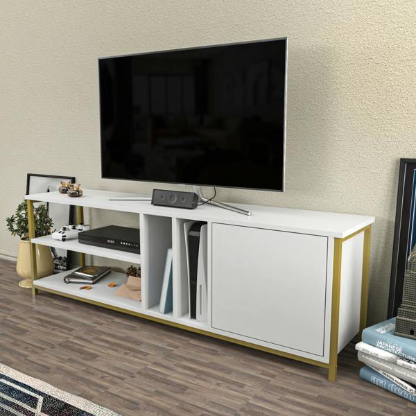 Decorotika Oneida Modern Tv Stand TV Cabinet for TV's up to 72"