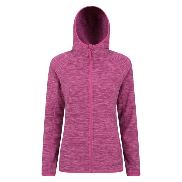 Mountain Warehouse Womens/Ladies Lleyn II Melange Full Zip Hoodie - Berry - 