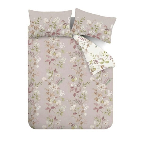 Bianca Francesca Floral 200 Thread Count Cotton Reversible Duvet Cover Set