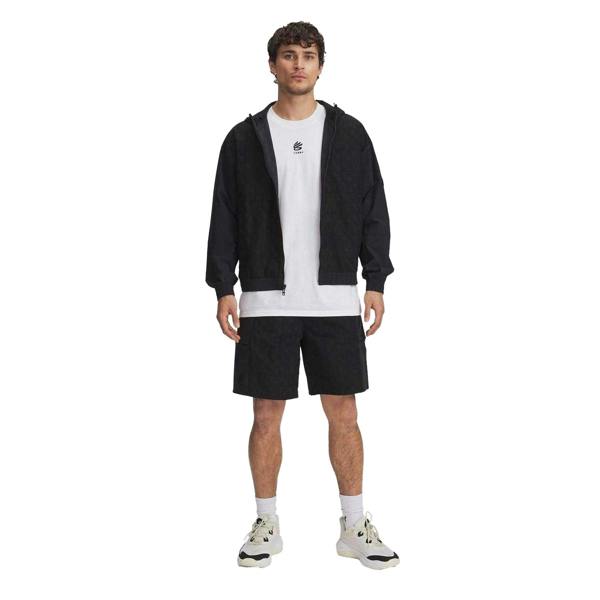 Under Armour Mens Water Repellent Basketball Shorts - Black - 