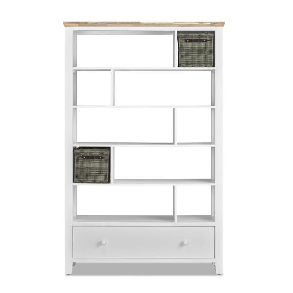 Statement Furniture Florence Room Divider Shelving Storage with Drawer, Fully Assembled