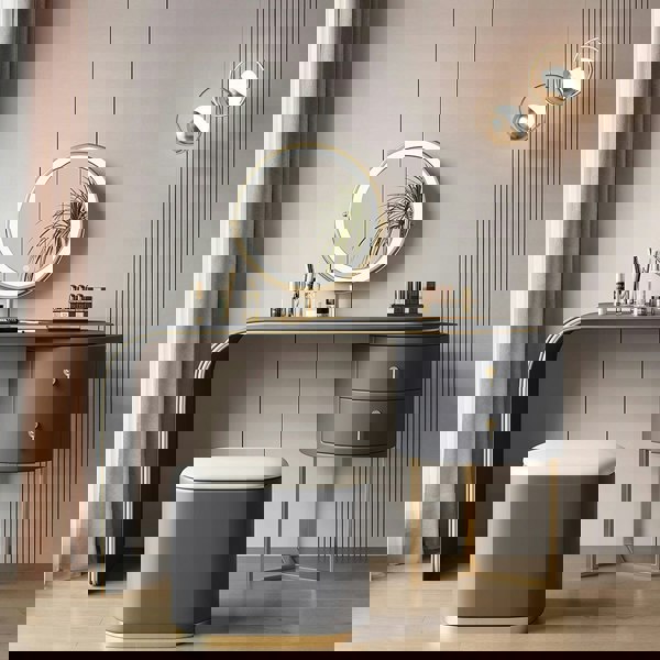 Weilai Concept Noorali Dressing Table with Mirror, More Colors Available