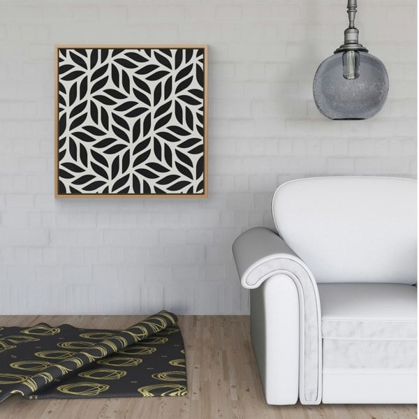 Warren Reed Modern Stylish Abstract Texture Framed Canvas