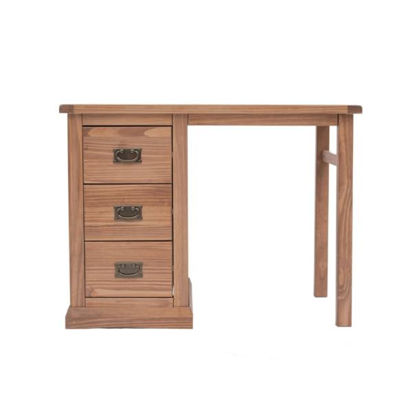 Tirolo 3 Drawer Desk - Dressing Table Brass Drop Handle