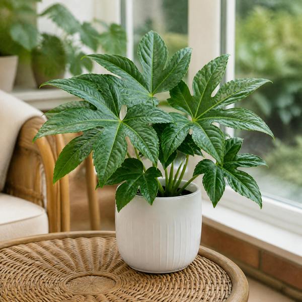 Fatsia Paper Plant 12cm Pot - Air Purifying Plant Plants By Post