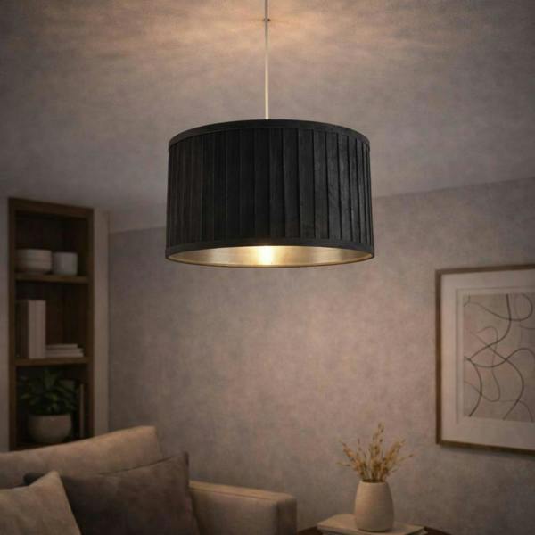 Pagazzi Lighting Caritas 40cm Grey & Silver Shade