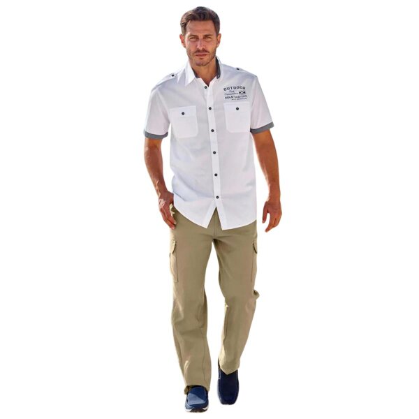 Atlas For Men Mens Pilot Style Shirt - White