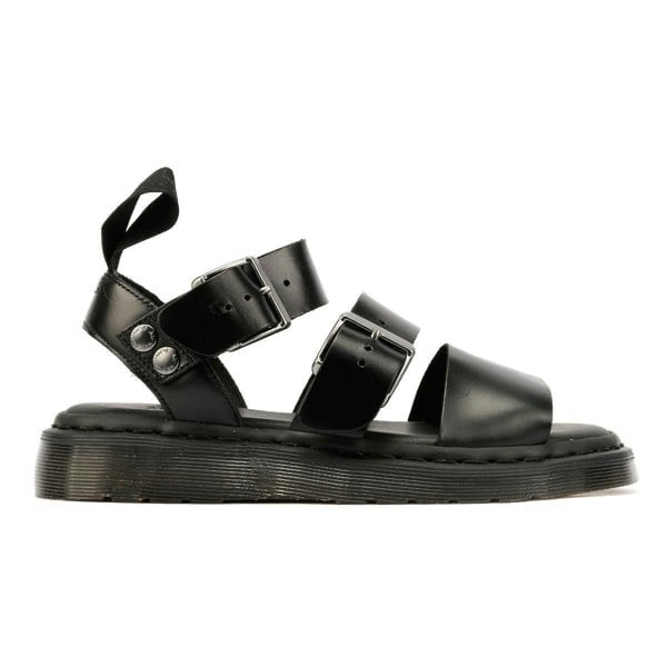 Dr. Martens Gryphon Brando Leather Women's Black Sandals