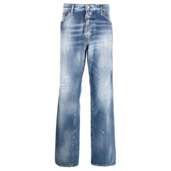 DSQUARED2 S71LB1117 S30309 ROADIE JEAN 470 NAVY BLUE JEANS Mens 48