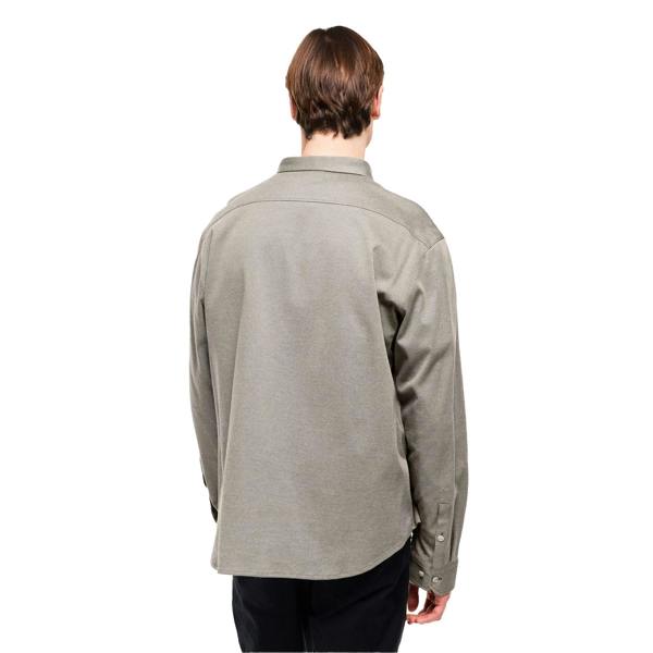 Boss Mens Motion Logo Cotton Shirt - Dark Beige - 