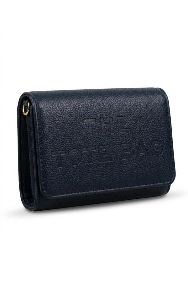 ikrush Constance Pebbled Faux Leather Text Bag