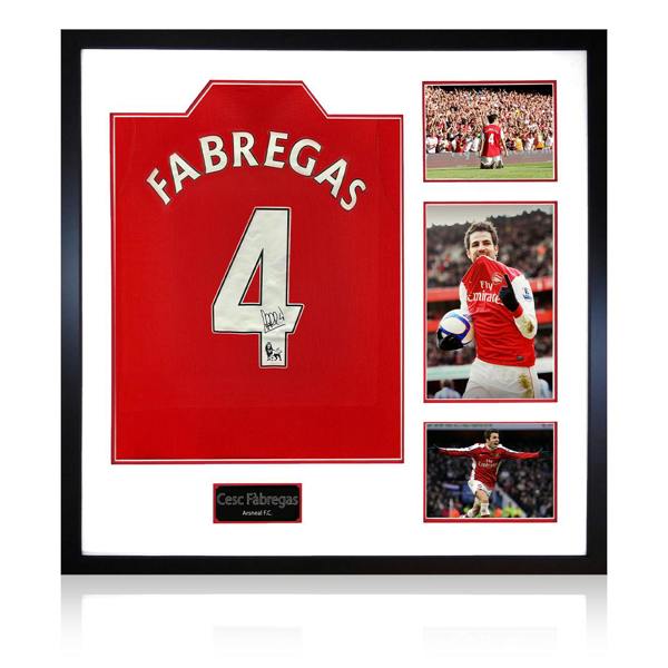 Cesc Fàbregas Signed Arsenal Shirt Elite Frame (ACG Cert)