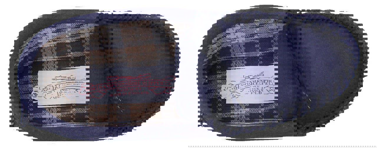 Northamptonshire Slipper Co. Mens British Handmade Hard Sole Moccasins Real Suede Slippers