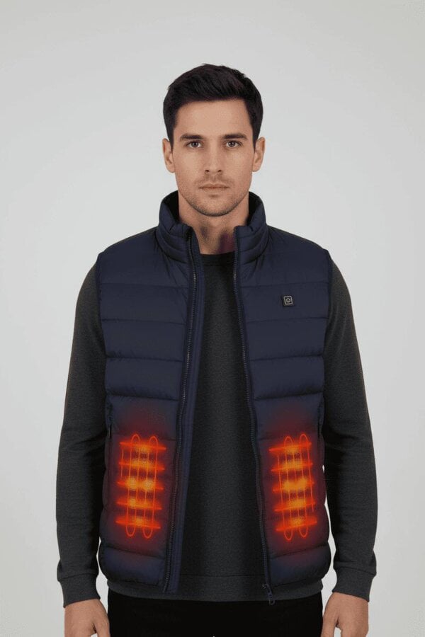 Anniou 3 Heat Zone Navy Heated Vest