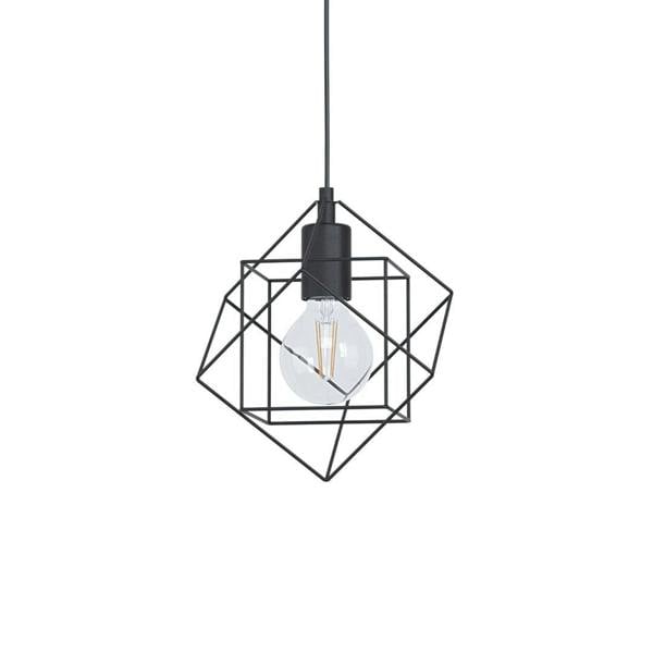 Pagazzi Lighting Helix 1 Light Black Pendant Ceiling Light