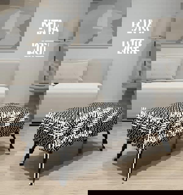 Eden embossed premium pattern Footstool window bay seat pouffe coffee table - ISTOOLS