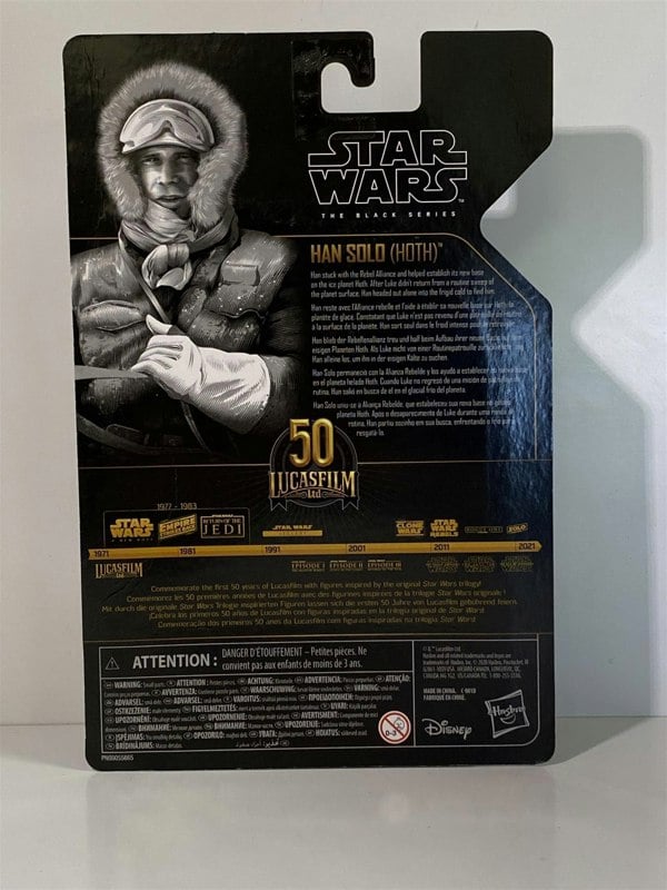 han solo hoth star wars the black series 50th lucas films hasbro f1311