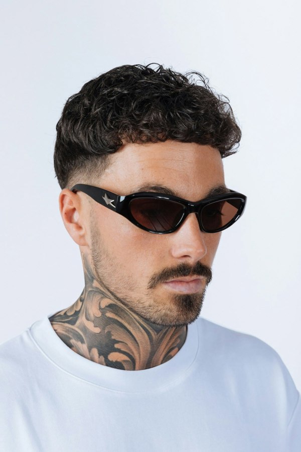 SVNX Star Racer Sunglasses in Black Brown