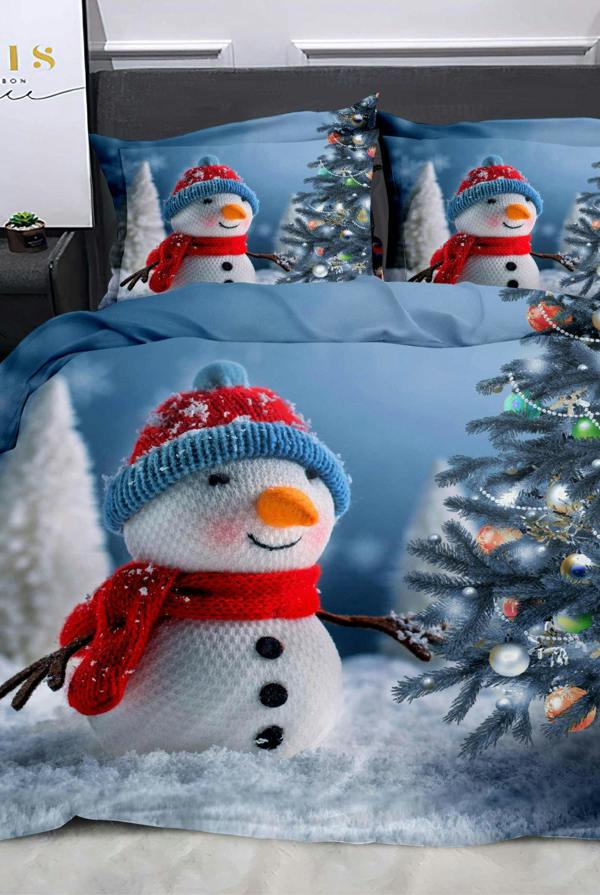 Ezysleep Snowman Christmas Duvet Set