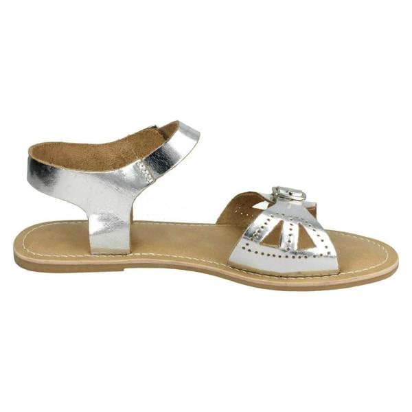 Leather Collection Ladies Leather Collection Flat Buckle Sandals