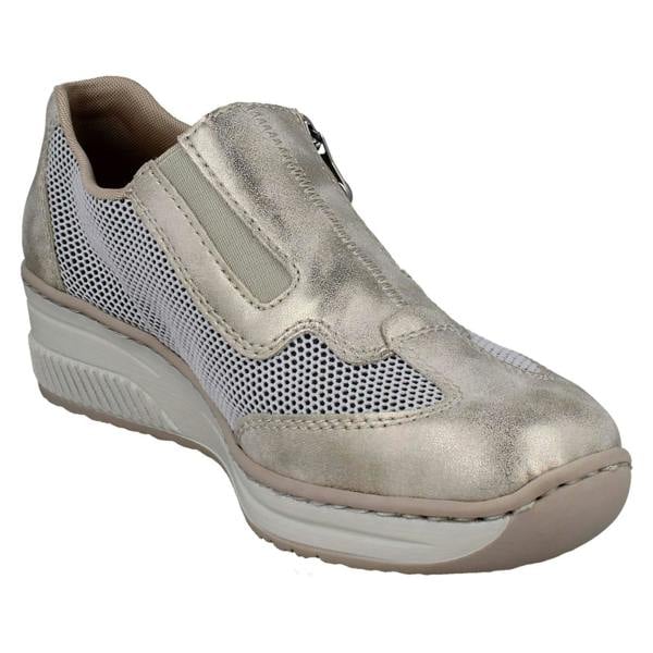 Rieker Ladies Rieker Wedge Sole Casual Shoes 48760