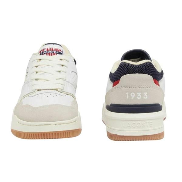 Lacoste Mens Lineshot Leather Ortholite Trainers - Off White - 