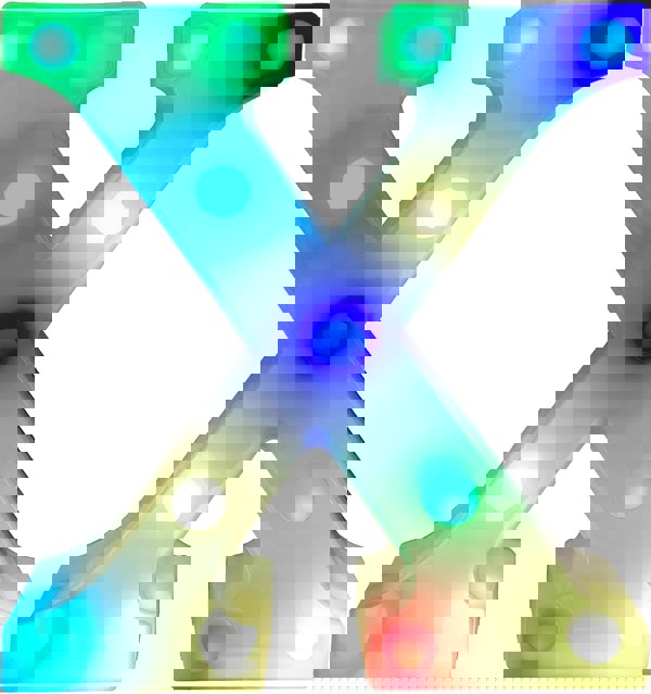 St Helens Battery Operated RGB Letter   With Remote Control Letter X