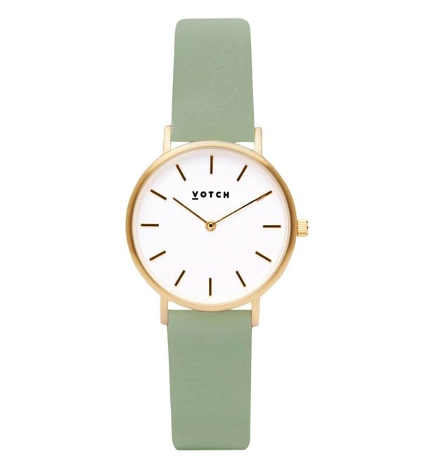 Votch Gold & Sage Watch | Petite