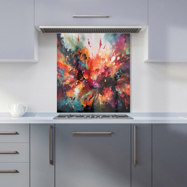 Warren Reed - Designer A Vibrant Abstract Painting Of Halloween Kitchen Splashback