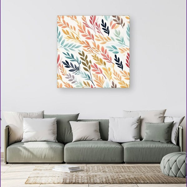 Warren Reed Colouful Sping Leaves Canvas