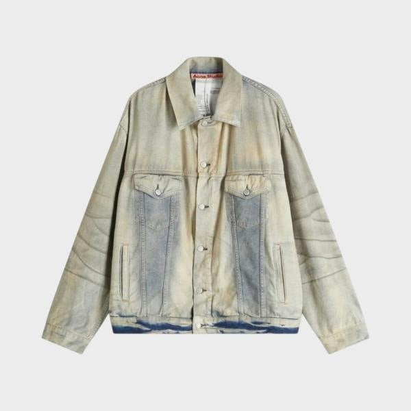 Acne Studios Robert U Carver Denim Jacket Light Blue