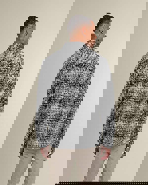 Larsson & Co Dragor - Shadow Check Jersey Casual Overshirt