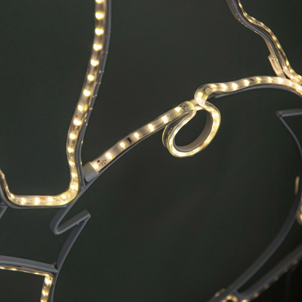 Samuel Alexander 46cm Light up Hanging Christmas Gonk Silhouette with 205 Warm White LEDs