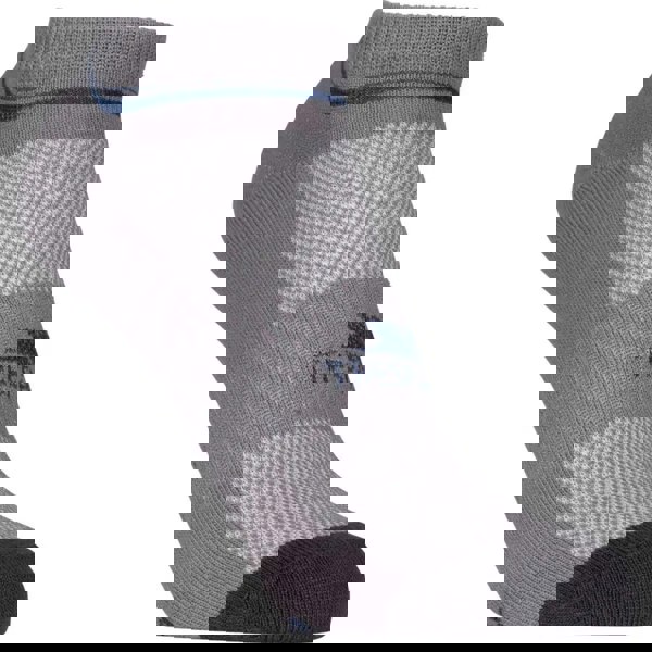 Trespass Unisex Adults Isolate Coolmax Trainer Sock (Pack Of 2) - Platinum/Dark Grey