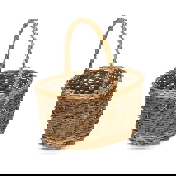 Oval Unpeeled Shopping Basket