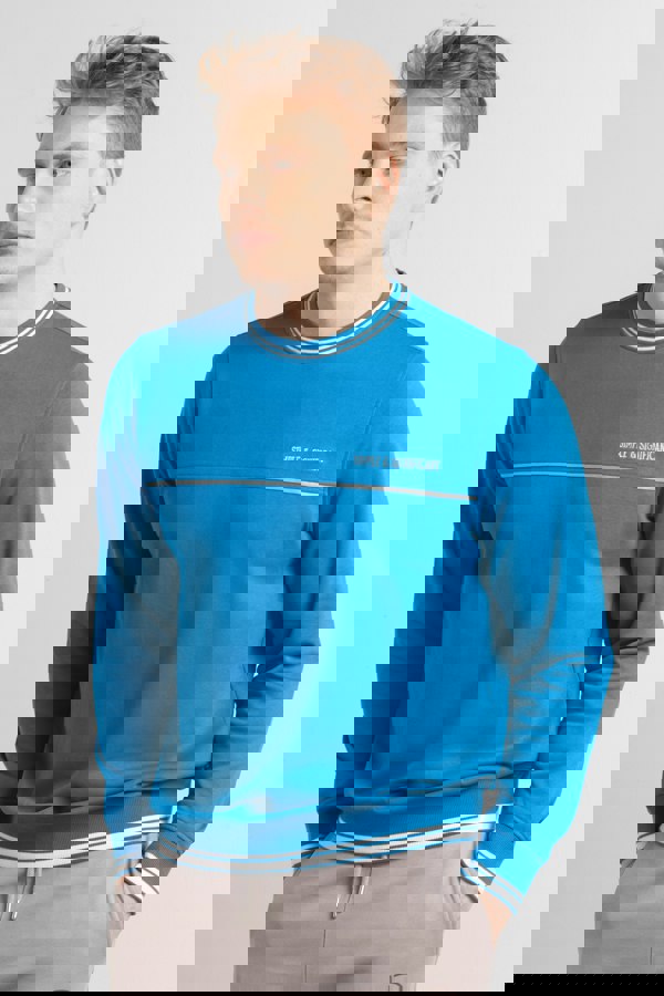 ENORSIA Men's Cobalt Blue Sweatshirt