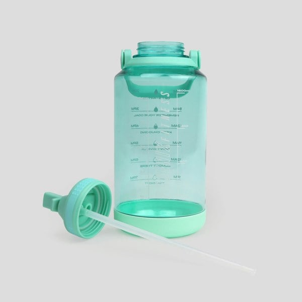 Phoenix Fitness 2L Motivational Water Bottle Green